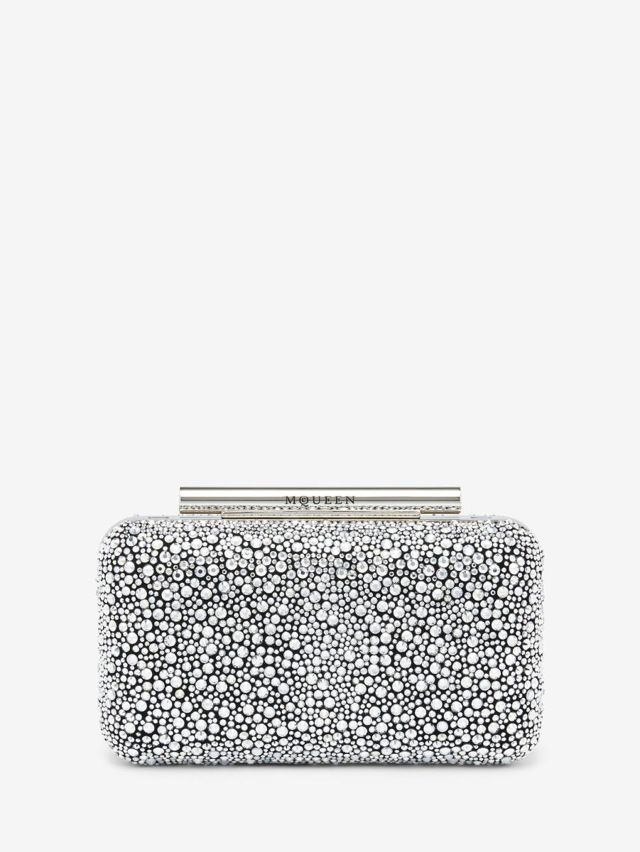 ALEXANDER MCQUEEN - McQueen T-Bar Box Clutch - Item 8137151BLOQ1000